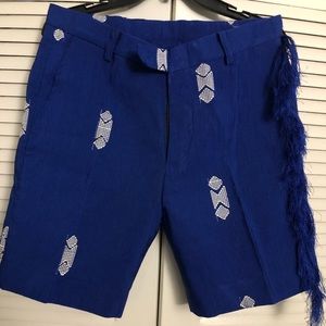 African aso-oke Knitted men’s short.